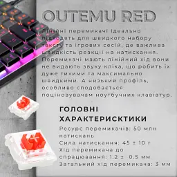 Клавіатура GamePro MK141R Red Switch Dark Gray [MK141R] [121478] - мініатюра 6