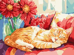 Набор для росписи по номерам Дневной сон, Ideyka, 30x40 см, КНО6709