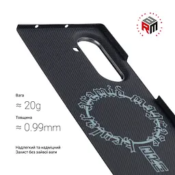 Чехол ArmorStandart BlackIcon Aramid Plain MagCase для Samsung Fold 7 Black (ARM90167) - мініатюра 3