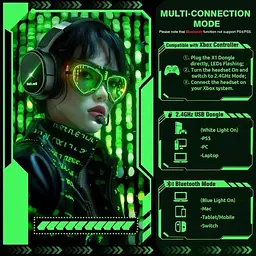 Бездротова ігрова гарнітура WolfLaws X1 для Xbox Series PS5 ПК - мініатюра 6