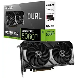 Відеокарта Asus GeForce RTX 5060 Ti Dual OC 16GB