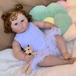 Силіконова колекційна лялька реборн reborn дівчина пупс пеппа Reborn Dolls det0018825 - мініатюра 3