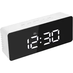 Годинник настільний Technoline White/Black Mirror (WT475)