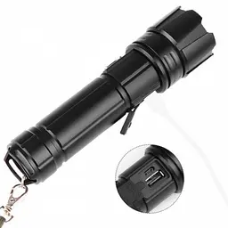 Ліхтар ручний X-Balog BL-L-5-P70 zoom + PowerBank + microUSB + 18650 + 5 режимів - мініатюра 6