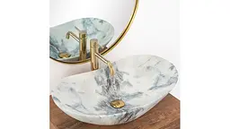 Умивальник Rea Royal 36x62,5 granit matt (REA-U8742), Матова - мініатюра 2