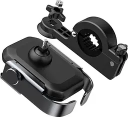 Мото-велотримач для смартфона Baseus Armor Motorcle holder SUKJA-01 Black - мініатюра 3