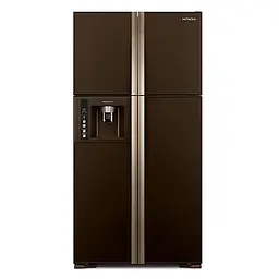Холодильник Hitachi R-W720 верхня морозильна камера 4 двері Ш910xВ1835xГ745 582л A+ сірий скло (R-W720PUC1GGR) - мініатюра 3