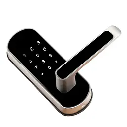 Замок біометричний автономний Trinix TRL-5107BTF Silver Right з Bluetooth, зчитувачем відбитків пальців і карт Mifare (65-00025) - мініатюра 3
