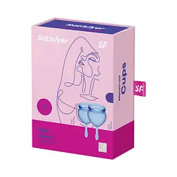 Менструальні чаші Satisfyer Feel Good, Голубі - мініатюра 2
