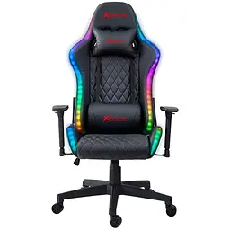 Ігрове крісло Xtrike Me Advanced Gaming Chair GC-907 RGB Black Red (GC-907) - мініатюра 2