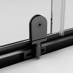 Душова кабіна Am.Pm Gem Square Pivot 90x90 см без піддону black W90UG-404-090BT, Чорний, прозорий, чорний - мініатюра 7