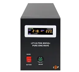 Джерело безперебійного живлення з правильною синусоїдою LogicPower LPYBPSW-800VA 560Вт, LCD, 12V під зовнішній АКБ, заряд 15А - мініатюра 4