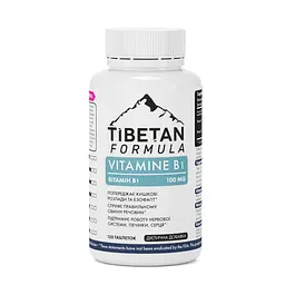 Вітамін Tibetan Formula B1 100 мг 120 таблеток