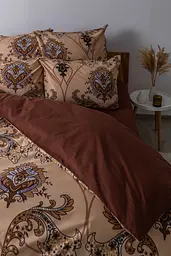 Комплект постільної білизни ТЕП Soft dreams Chocolate Fusion полуторний бежевий з коричневим (2-03857_26002) - мініатюра 4