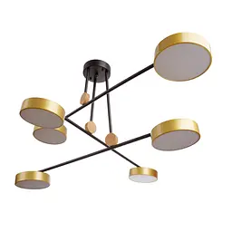 Світильник стельовий Brille підвісний BL-939С/6 LED 72W WW + NW + CW BK/G