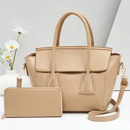 Жіноча сумка + Гаманець Набір 2в1 Fashion&Bag Бежевий