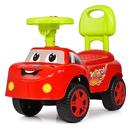 Каталка-толокар M 4073-3 Bambi Racer музика, довжина 53см, колір Червоний, в коробці (6200000051536)