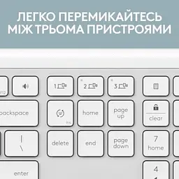 Клавіатура Logitech K950 Bluetooth/Wireless UA Off-White (920-012466) - мініатюра 3