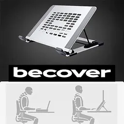 Тримач для планшета/ноутбука BeCover BC-P2 Silver (710072) - мініатюра 7