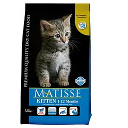 Сухий корм Farmina Matisse Kitten для кошенят, вагітних та годуючих кішок, з куркою, 1.5 кг