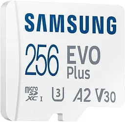 Samsung Мапа пам'яті Samsung microSD 256GB C10 UHS-I R130MB/s Evo Plus + SD - мініатюра 6