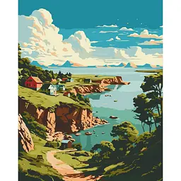 Картина за номерами "Мальовнича затока" Art Craft 11039-AC 40х50 см