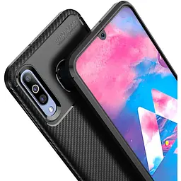 Чохол-накладка Toto TPU Carbon Fiber 1.5 mm Case Samsung Galaxy A40s/M30 Black - мініатюра 7