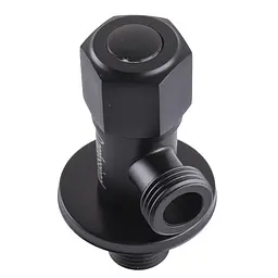 Кран кульовий кутовий Q Professional 1/2″X1/2″ NV-QP888 Black 000025136 - мініатюра 3
