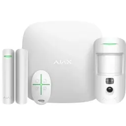 Комплект охоронної сигналізації Ajax (StarterKit Cam Plus HDR white)