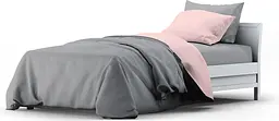 Комплект постільної білизни Home Line 215х143 см сірий/рожевий (174343) - мініатюра 2