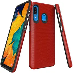 Чохол-накладка Toto Triangle TPU+PC Case Samsung Galaxy A20/A30 Red - мініатюра 2