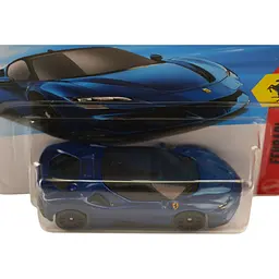 Базова машинка Hot Wheels Ferrari Ferrari SF90 Stradale синя (5785) JJJ12-N521 - мініатюра 2