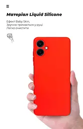 Чехол ArmorStandart ICON для Samsung A06 (A065) Camera cover Red (ARM80136) - мініатюра 7