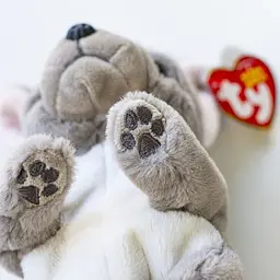 Дитяча іграшка м’яконабивна TY BEANIE BELLIES. Сірий пес WILFRED - мініатюра 2