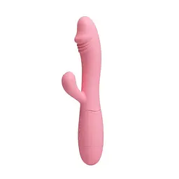 Вібратор-кролик Pretty Love Snappy Flesh 19.5х3.2 см рожевий - мініатюра 4