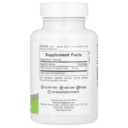 Гамма-аміномасляна кислота Natures Plus PRO GABA 500 mg, 60 капсул для підтримки нервової системи - мініатюра 2