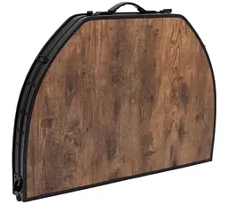 Стіл Bo-Camp Woodbine Oval 100x70 cm Black/Wood look (1404185) - мініатюра 7