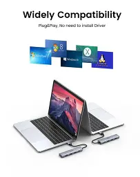 USB-хаб Ugreen CM473 USB 3.0 to 4-Port USB 3.0 Hub Space Gray (20805) - мініатюра 8