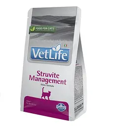 Сухий корм Farmina Vet Life Management Struvite для котів, при рецидивах струвітних уролітів, 400 г