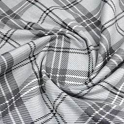 Простирадло Cosas на резинці фланель 80х160 basalt tartan, чорний (Flannel_BasaltTartan_80x160x20) - мініатюра 7