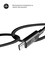 Зарядний пристрій ArmorStandart AR-TA800 USB-C 25W Black з кабелем USB-C to USB-C (ARM77720) - мініатюра 4