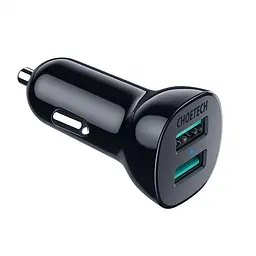 Автомобільний зарядний пристрій Choetech C0051 36W QC3.0 (2USBx2.4A) (C0051-V5) - мініатюра 2