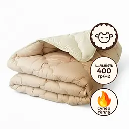 Ковдра IDEIA - Woolly вовняна всесезонна 200*220 євро (400 г/м2) - мініатюра 2