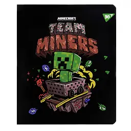 Зошит Yes Minecraft. Team 12 аркушів клітинка (767496) - мініатюра 3