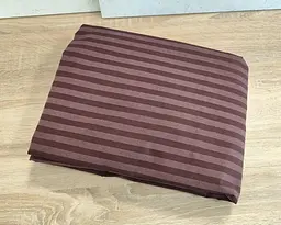 Простирадло на резинці LARA бязь-страйп dp11252 Brown 160х200х25 - мініатюра 2