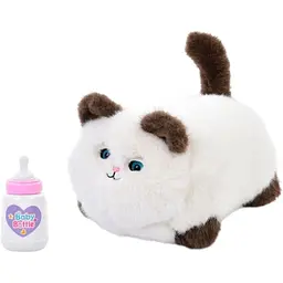 Інтерактивна м'яка іграшка AiDA Smart Blinking Cat біло-коричнева (AD54098)