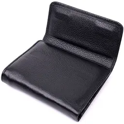 Жіночий гаманець з монетницею з натуральної шкіри ST Leather 19494 чорний - мініатюра 5