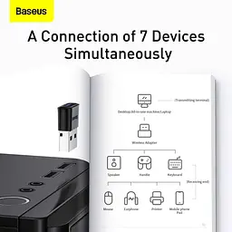 Bluetooth-адаптер Baseus Bluetooth Wireless Adapter BA04 Black (ZJBA000001) - мініатюра 10