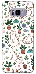 TPU чохол Demsky Cats pattern для Samsung G955 Galaxy S8 Plus