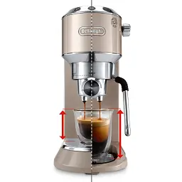Кавоварка ріжкова еспресо Delonghi Dedica Arte EC 885.BG Beige UA - мініатюра 5